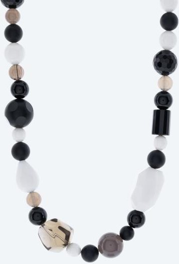 Collier Achat, Rauchquarz Magnetverschluß