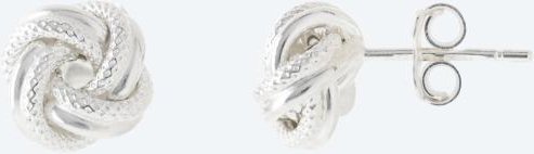 Ohrstecker Knoten 925 Sterling Silber