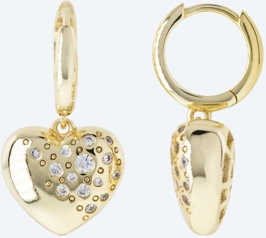 Creolen 925 vergoldet Zirkonia