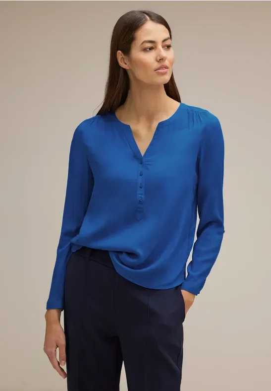 Street One Frauen Bluse im Tunikastyle in Blau, Gr: 42