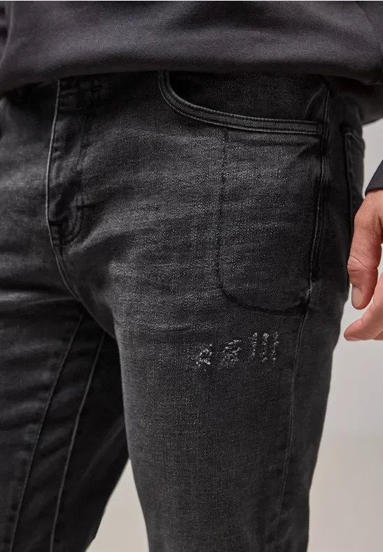 Street One MEN Männer Jeans im Regular Fit in Schwarz, Gr: 29