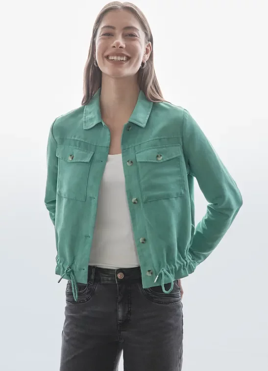 Thumbnail - Street One Frauen Cordjacke in Grün, Gr: 46