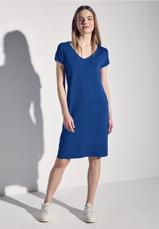 Thumbnail - Street One Frauen Jersey Kleid in Blau, Gr: 34