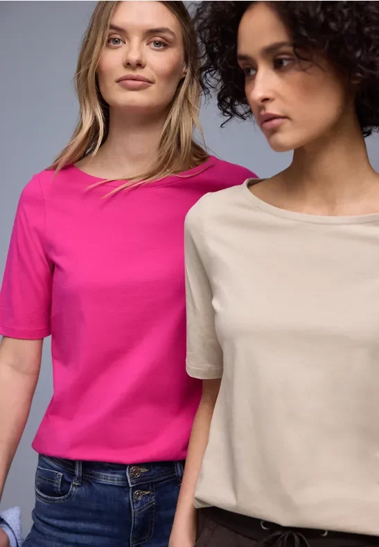 Street One Basic Shirt im 2er-Pack