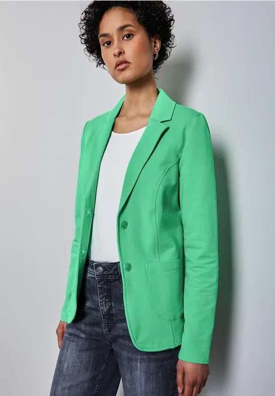 Thumbnail - Street One Frauen Basic Blazer in Grün, Gr: 36