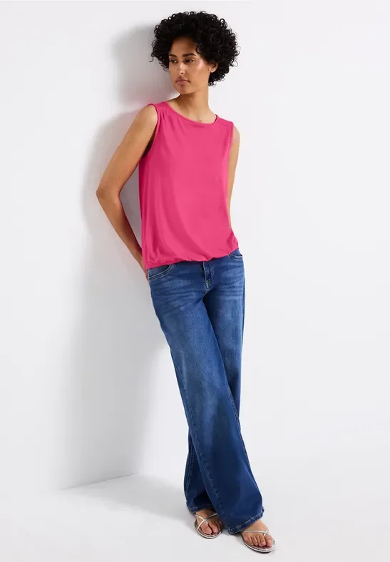Thumbnail - Street One Frauen Basic Top in Pink, Gr: 40