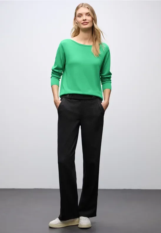 Street One Frauen Strickpullover in Grün, Gr: 46