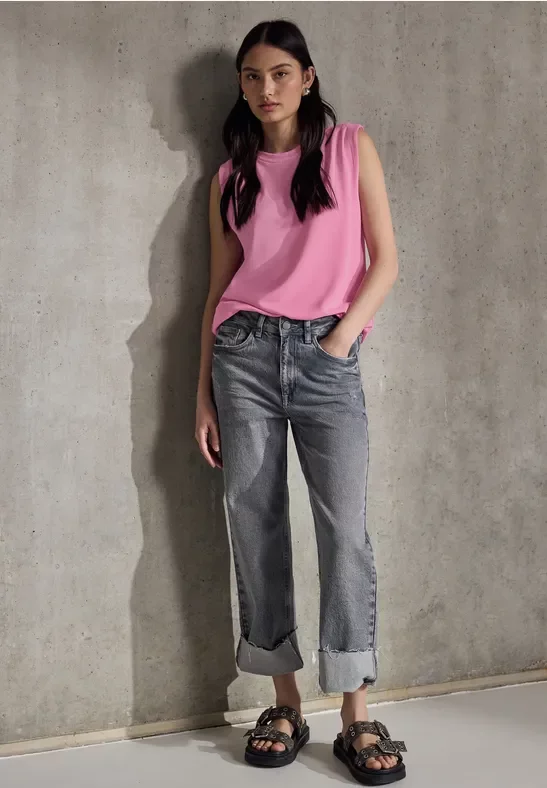 Thumbnail - Street One Studio Frauen Silk-Look Top in Pink, Gr: 40