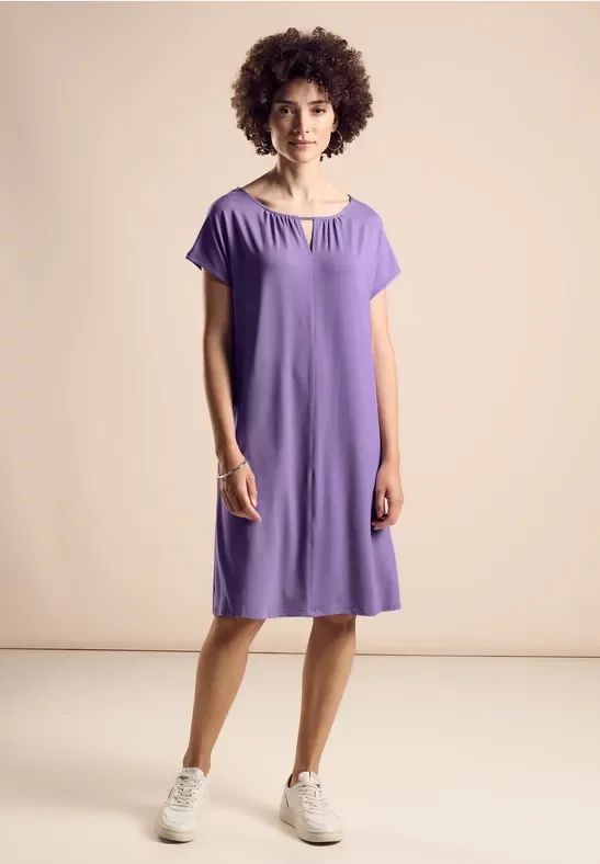 Street One Frauen Jersey-Kleid in Lila, Gr: 44