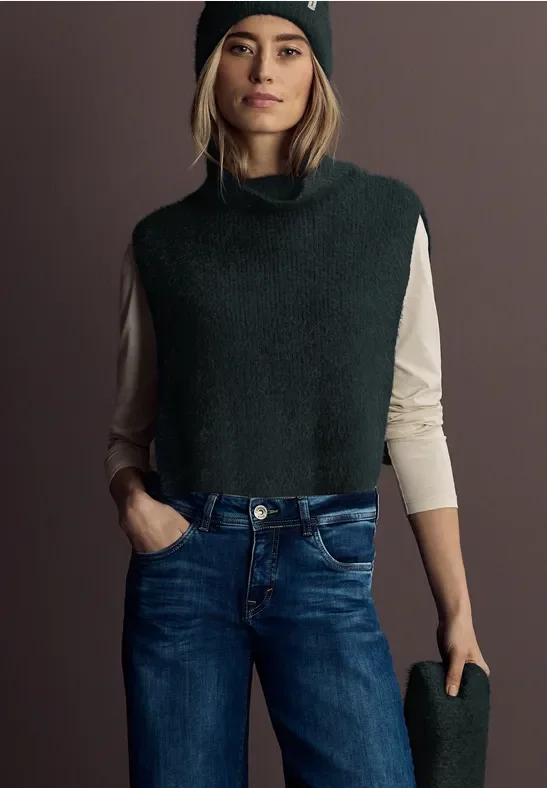 Street One Frauen Unterzieh-Kragen in Grün, Gr: One size