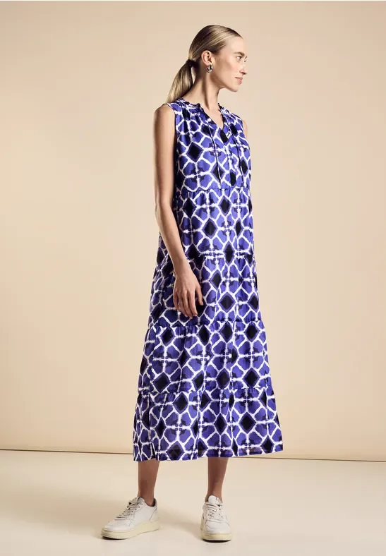 Thumbnail - Street One Frauen Maxikleid mit Print in Blau, Gr: 38