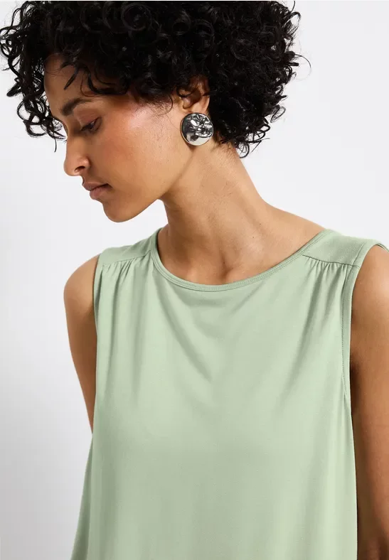 Street One Frauen Basic Top in Grün, Gr: 40