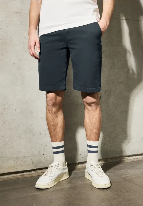 Thumbnail - Street One MEN Männer Chino Shorts in Blau, Gr: 30