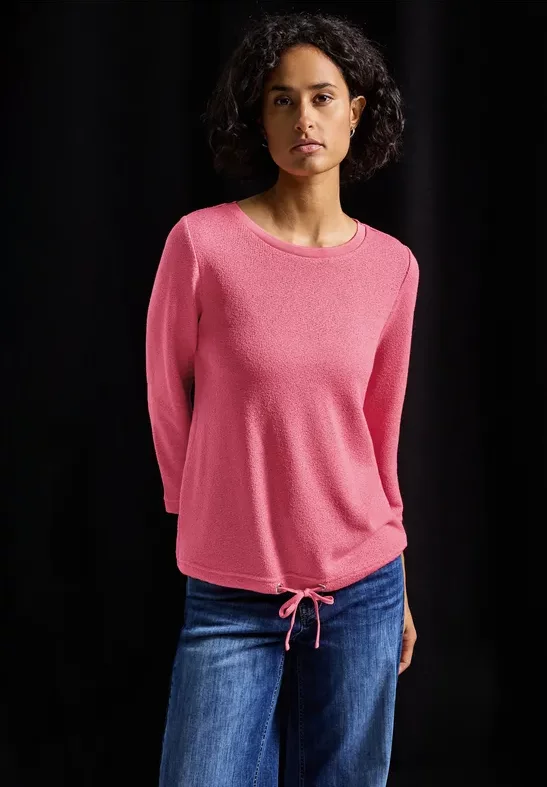 Thumbnail - Street One Frauen Strick-Look Shirt in Rosa, Gr: 38