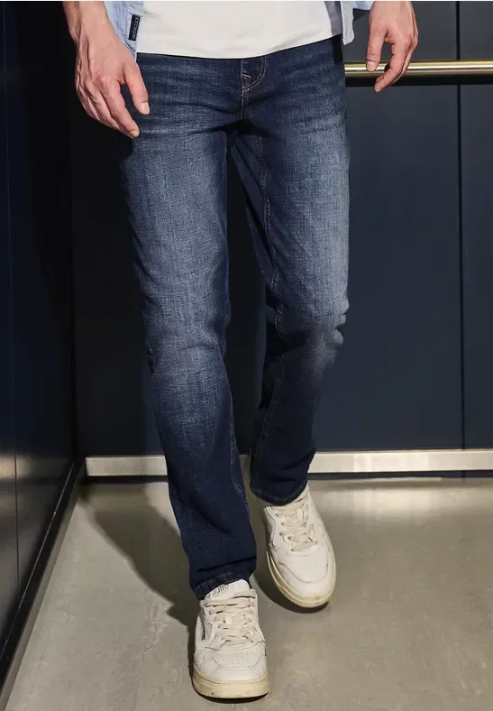 Street One MEN Männer Jeans im Slim Fit in Blau, Gr: 29
