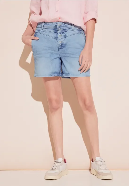 Thumbnail - Street One Frauen Jeans Shorts in Blau, Gr: 25