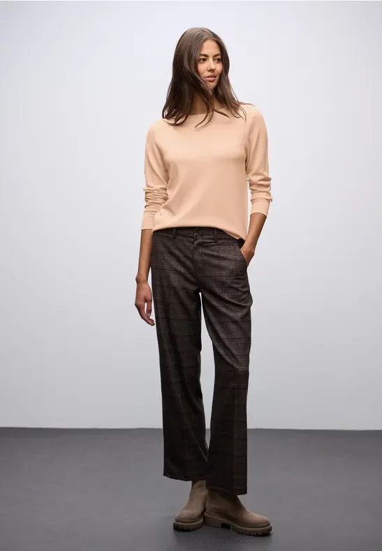 Street One Frauen Weicher Strickpullover in Orange, Gr: 36