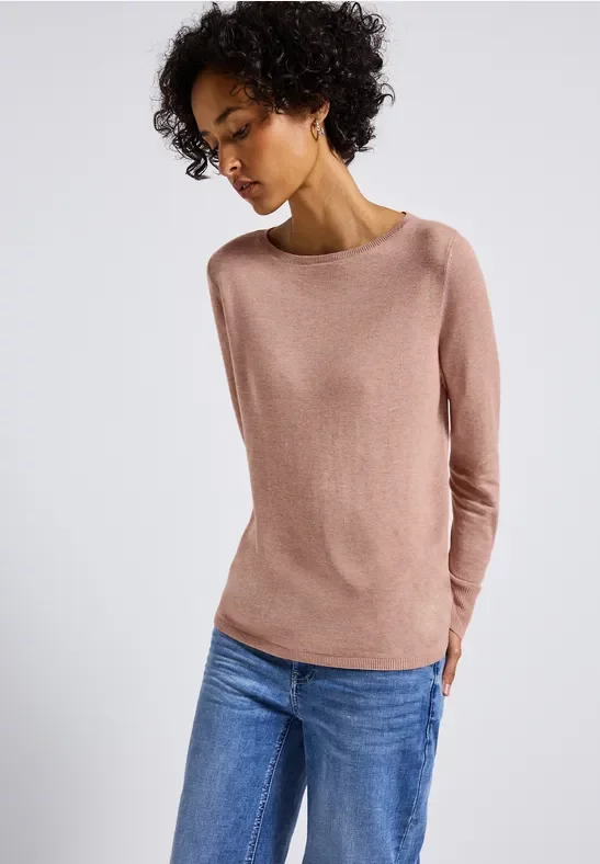 Thumbnail - Street One Frauen Basic Pullover in Rosa, Gr: 40