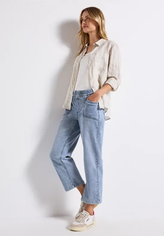 Thumbnail - Street One Frauen Straight Leg Jeans in Blau, Gr: 34