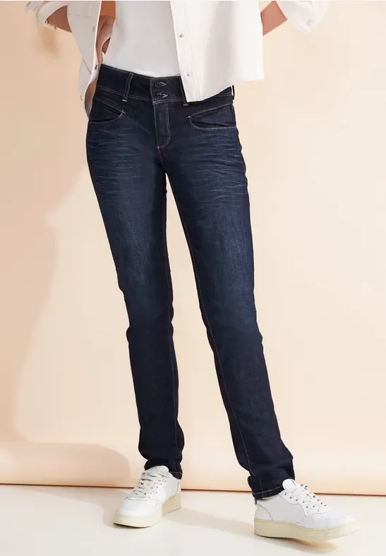 Thumbnail - Street One Frauen Casual Fit Jeans in Blau, Gr: 24