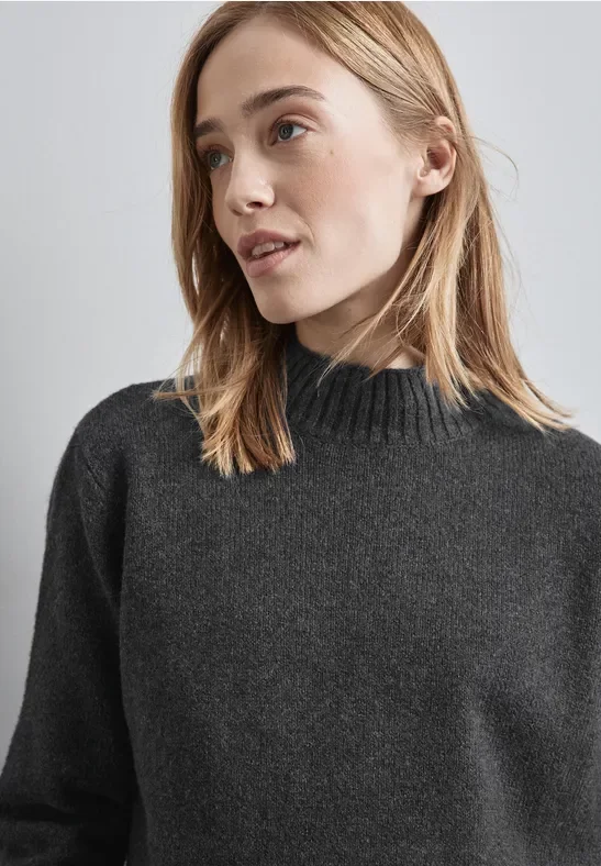 Thumbnail - Street One Frauen Strickpullover in Grau, Gr: 34