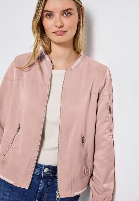 Thumbnail - Street One Frauen Satin Blouson in Rosa, Gr: 38