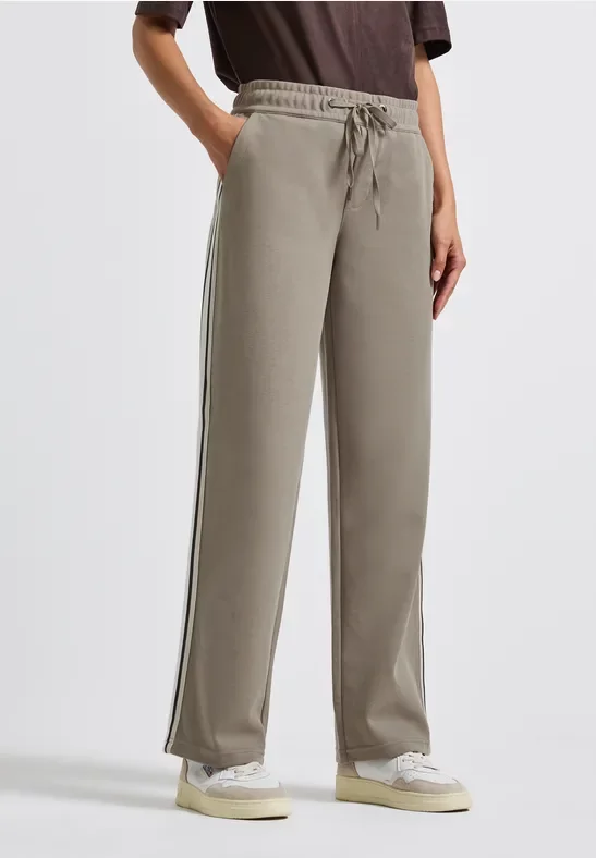 Thumbnail - Street One Frauen Hose mit Gallonstreifen in Braun, Gr: 46