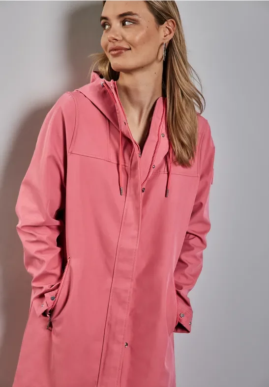 Thumbnail - Street One Frauen Parka mit Kapuze in Pink, Gr: 36