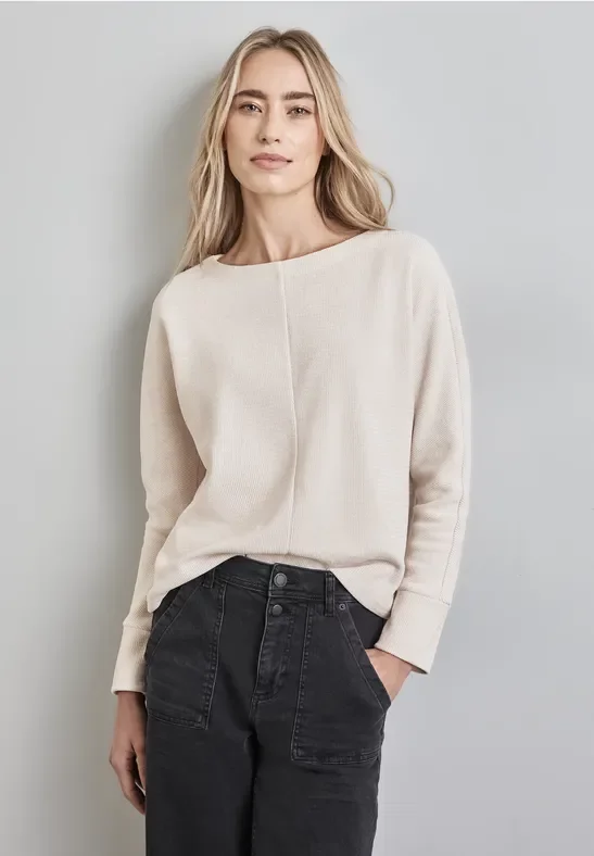 Thumbnail - Street One Frauen Langarmshirt in Weiß, Gr: 34