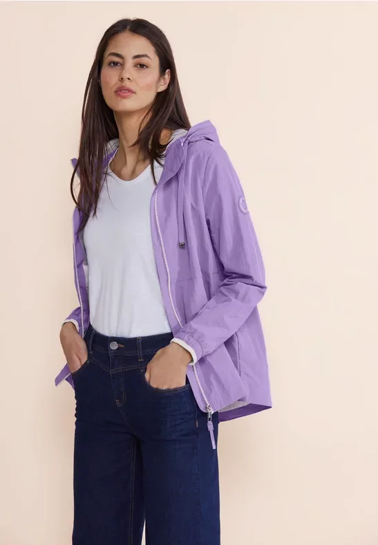 Street One Frauen Moderner Windbreaker in Lila, Gr: 36