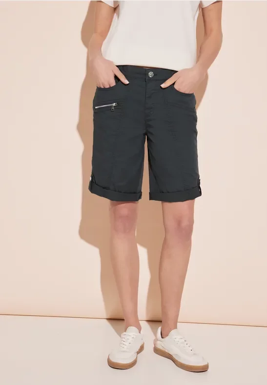 Street One Frauen Sportive Bermuda in Grau, Gr: 32