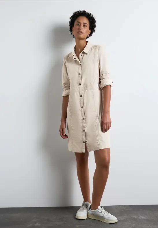 Thumbnail - Street One Frauen Cord-Kleid in Beige, Gr: 44