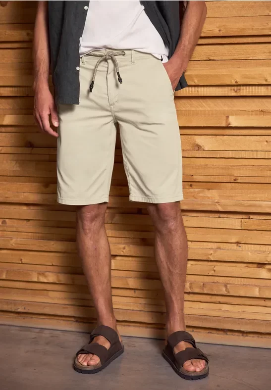 Thumbnail - Street One MEN Männer Chinoshorts in Beige, Gr: 28