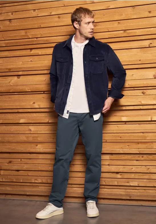 Street One MEN Männer Klassische Chino in Blau, Gr: 40