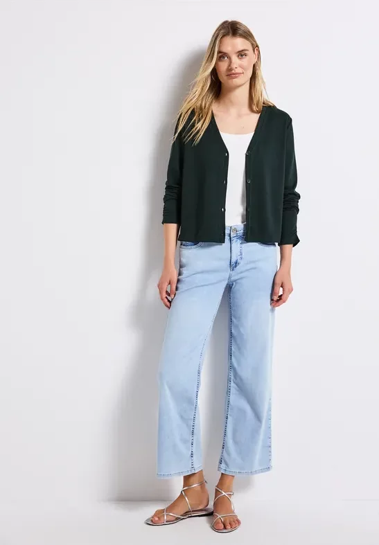 Thumbnail - Street One Frauen Silk-Look Jacke in Grün, Gr: 38