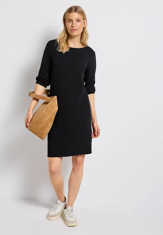 Thumbnail - Street One Frauen Jersey-Kleid in Unifarbe in Schwarz, Gr: 42