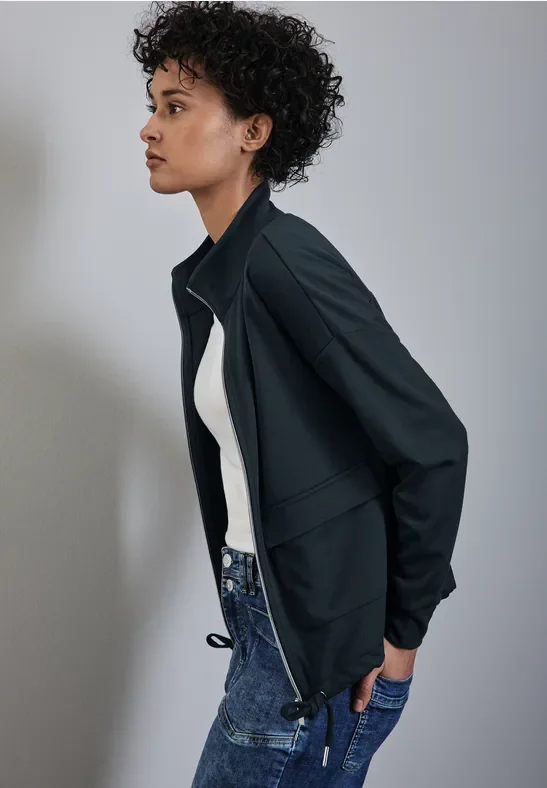 Street One Frauen Sweatjacke in Grün, Gr: 42