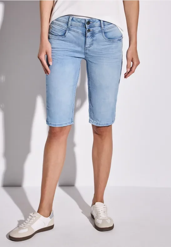 Thumbnail - Street One Frauen Bermuda Jeans in Blau, Gr: 34