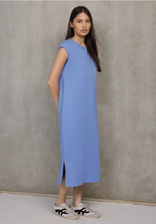 Street One Studio Frauen Ärmelloses Jersey-Kleid in Blau, Gr: 44