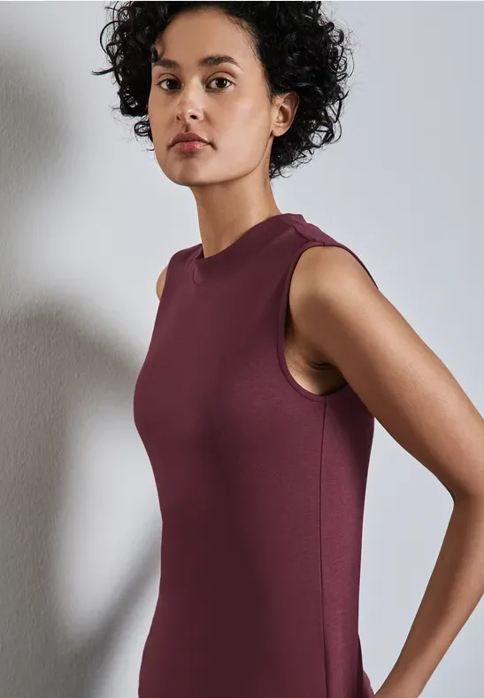 Thumbnail - Street One Frauen Basic Top mit Turtleneck in Rot, Gr: 44