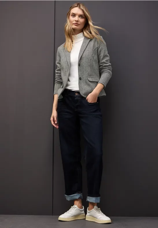 Thumbnail - Street One Frauen Basic Blazer in Schwarz, Gr: 40