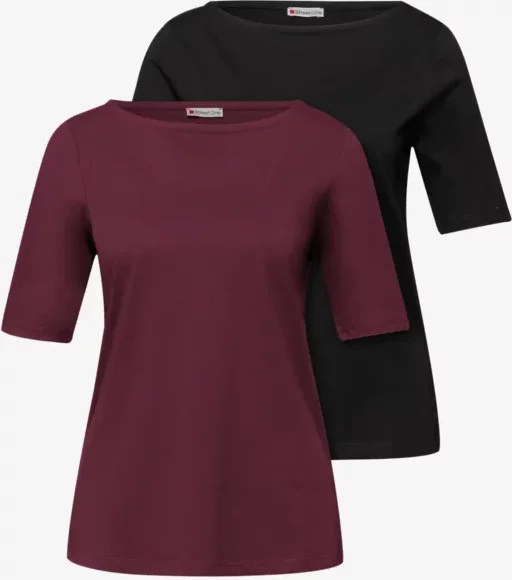 Street One Basic Shirt im 2er-Pack