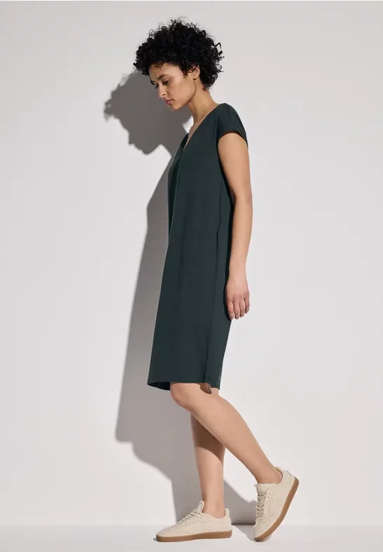 Street One Frauen Jersey Kleid in Grün, Gr: 40