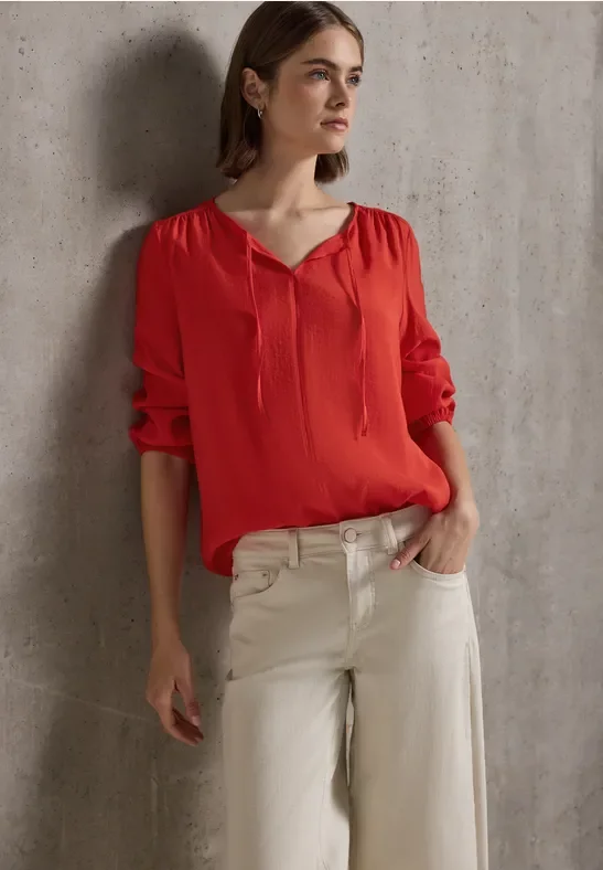 Thumbnail - Street One Studio Frauen Tunika in Unifarbe in Rot, Gr: 42