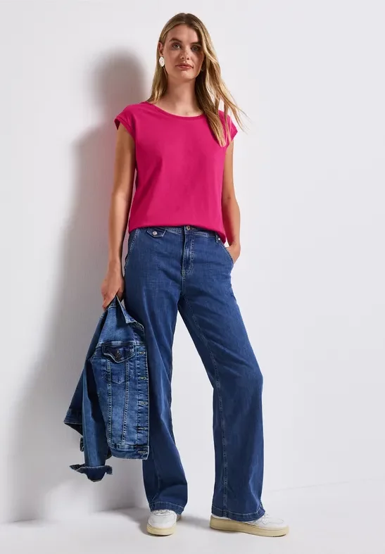 Thumbnail - Street One Frauen Ärmelloses Shirt in Pink, Gr: 42