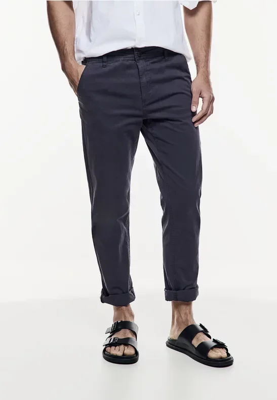 Street One MEN Männer Sommer Chino in Blau, Gr: 28