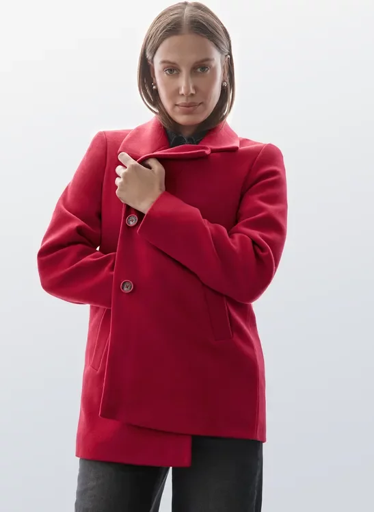 Street One Frauen Caban Jacke in Rot, Gr: 38