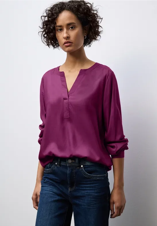Thumbnail - Street One Frauen Split Neck Tunika in Pink, Gr: 36