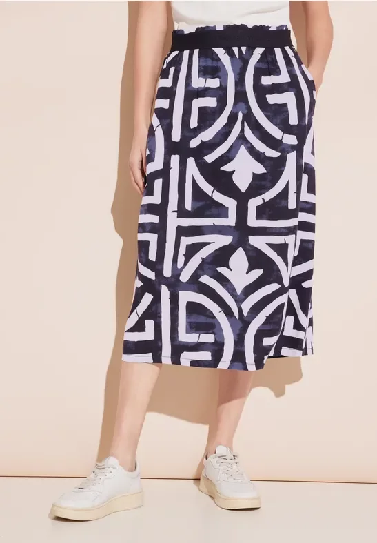 Street One Frauen Print Rock in Blau, Gr: 34