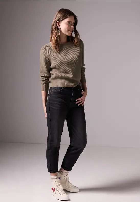 Thumbnail - Street One Studio Frauen Strickpullover in Braun, Gr: 42